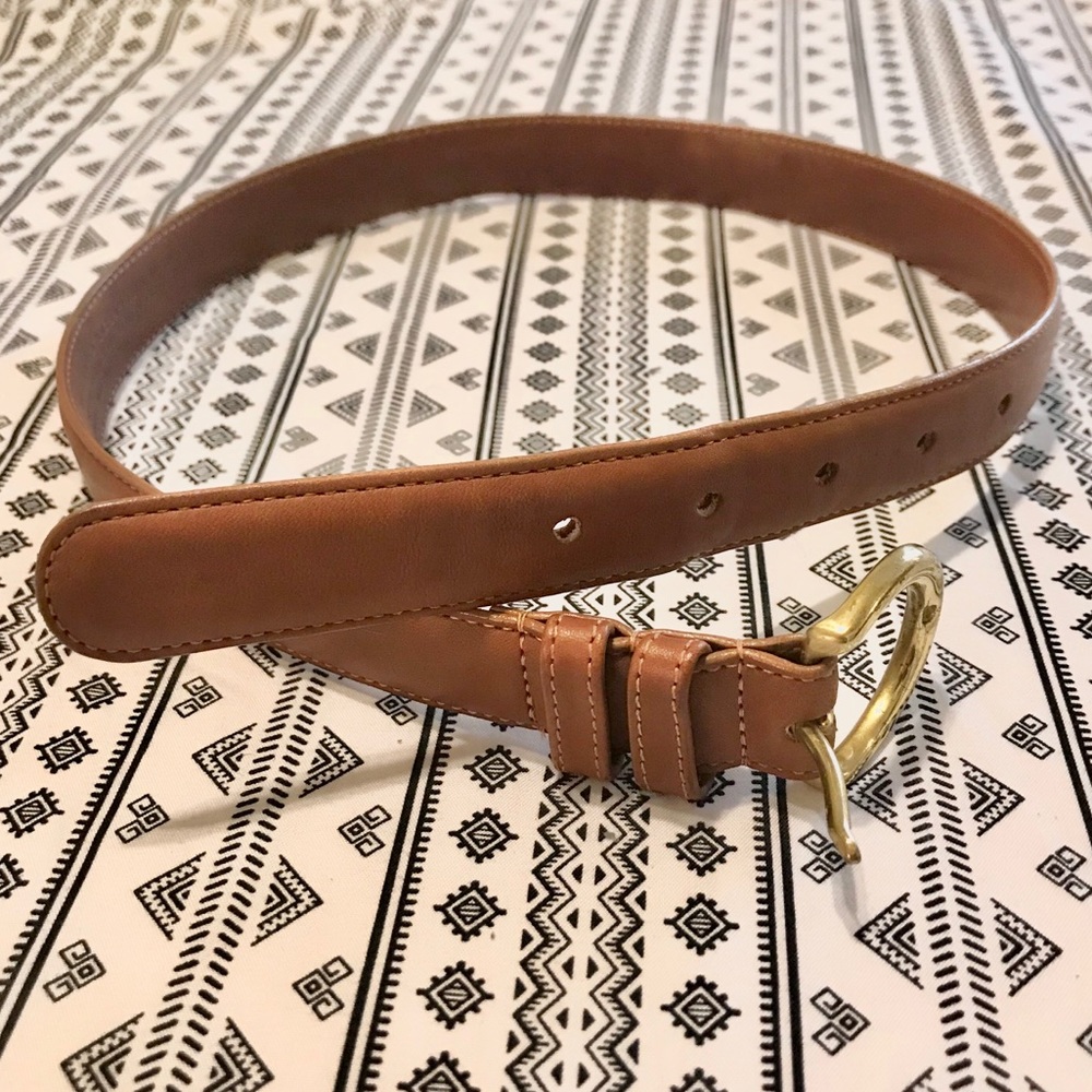 Leather Coach Belt